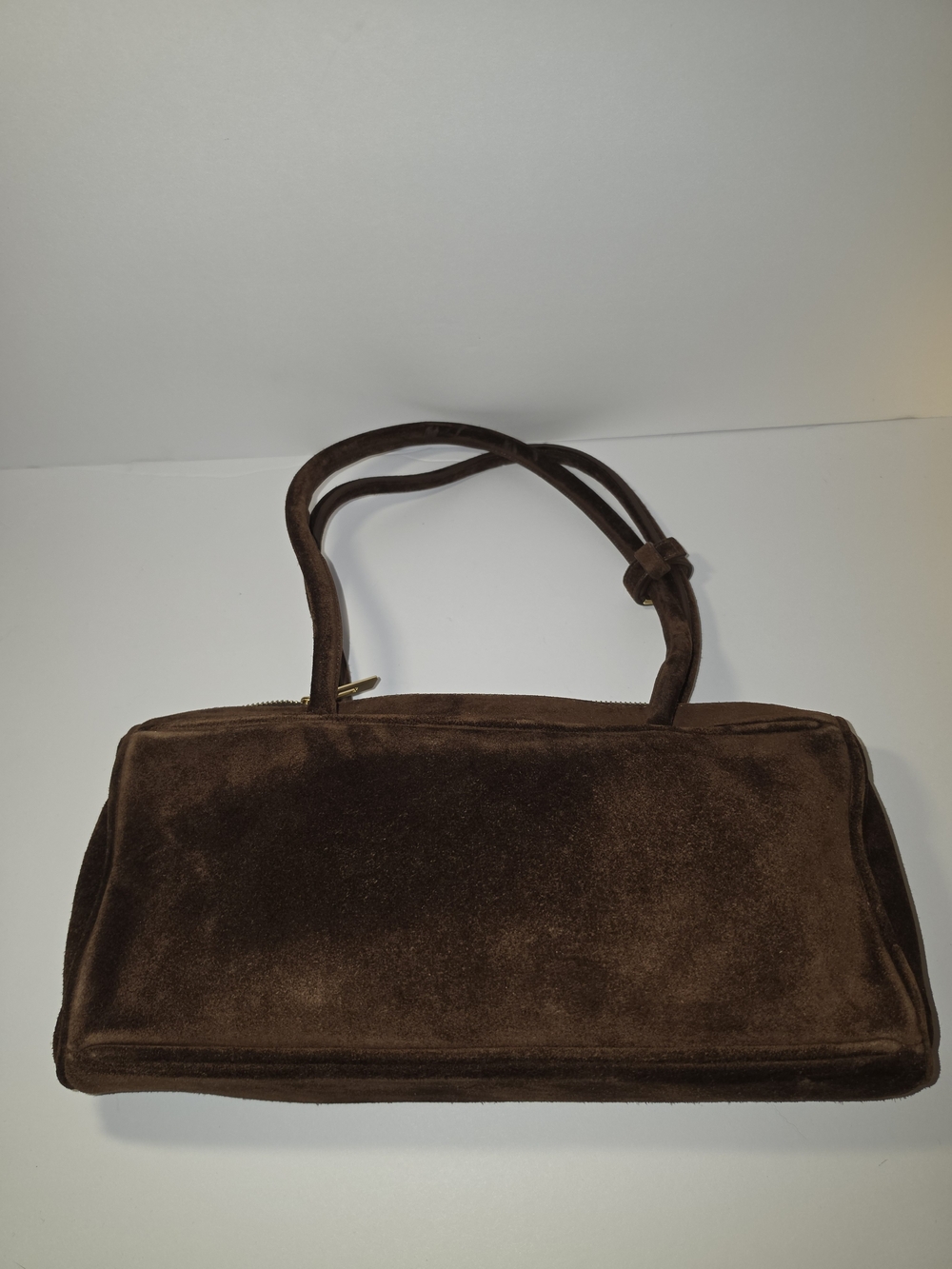 BAGLLET BG203 Brown Emilia Italian Suede Shoulder Bag Ukrainian Designer - Picture 11 of 14